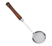 Oil Filter Spoon Ladle, Food Fine Mesh Skimmer, Separator Spoon with Steel Build, Interactive Fat Skimmer, Kitchen Tool with Long Style, Dining Ware for Grease and Gravy 30.5x8.5cm