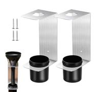 Oil Funnel Holder Rack - 2PCS Aluminum Wall Mounted Fluid Funnel Organizer Bracket Set With Removable Drip Cups Screws Oil Filter Mount Garage Tool Storage System