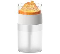Oil Humidifier Diffuser, Household Mist Aromatherapy, ABS, PP Volcano Effect Air Diffusers Humidifier for Living Room and Bedroom, Aromatherapy with Color LED Lights, 2.83x2.83x5.43 Inches