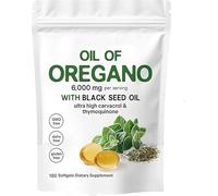 Oil of Oregano Softgels, Oil of Oregano with 6000mg Black SeedOil, Immunity Naturally,Oregano Oil Supplement Capsules,Easy-to-Swallow,Gluten Free Formula,Experience Enhanced Wellness (1)