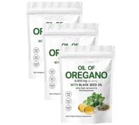 Oil of Oregano with Black Seed Oil,2 in 1 Formulated 6000mg Oregano Oil Capsules, Immunity Naturally,Plant Based, Non-GMO & Immune Support (3)