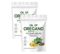 Oil of Oregano with Black Seed Oil,2 in 1 Formulated 6000mg Oregano Oil Capsules, Immunity Naturally,Plant Based, Non-GMO & Immune Support (2)