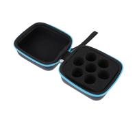Oil Organizer, Shockproof Portable Oil Holder, Compact Beauty Organizer, Cosmetic Travel Case for Necessity Oils, Makeup, Tools, Women and Men, 3,94 x 3,94 x 1,97 pulgadas