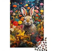 Oil Painting Conejo Rompecabezas Imposible,desafío for Adults Entretenimiento Creativo 1000 Piezas Obra De Arte De Juego De para Adultos, Regalos A Partir De 14 Años 1000pcs (75x50cm)