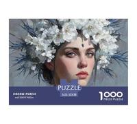 Oil_painting_of__beautiful_girl_with__crown_m_bb18047d-94d-4463-9f5-88c6b9b9061c_2 1000 Stück Premium-Karton Puzzle Flower Girl Stressabbau Familienspiel Puzzles Für Erwachsene Und Kinder 52x38cm/1000