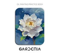 Oil Painting Practice Book - Gardenia: An Expressive Journey into Textured Florals and Cosmic Skies
