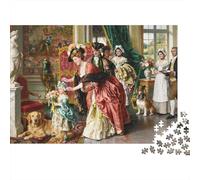 Oil Painting Puzzle for Niños 1000 Piece Reciclable Classical Art Jigsaw Puzzle Divertido and Desafiante Familia Juego Idea for Child‘s Cumpleaños 70x50cm/1000pcs