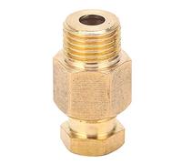 Oil Pipe Fitting Elbow Brass Straight Block Connector Adapter High Pressure Resistant Durable for Refinery Chemical Pipeline Systems Material Brass Size 4mm M10x1 6mm M10x1 (PD610)