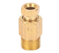 Oil Pipe Fitting Elbow Brass Straight Block Connector Adapter High Pressure Resistant Durable for Refinery Chemical Pipeline Systems Material Brass Size 4mm M10x1 6mm M10x1 (PD410)