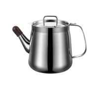 Oil Pourer | Heat Resistant Dustproof Oil Filter Pot | 6.5In Large Capacity Stainless Steel Grease Container with Filter Lid Handle | for Home Restaurant Dining Room Picnic Party Cooking