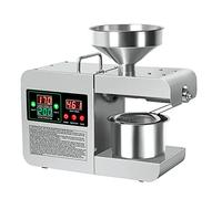 Oil Press Machine, 820W Commercial Automatic Oil Extractor Presser, Stainless Steel Home/Commercial Oil Expeller For Corn/Coconut/Peanut/Sunflower Seeds, LJJY-KK