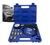 Oil Pressure Tester Tool, Automotive Engine Compression Gauge Kit, Long Reach Hoses, 33x26x7cm, and Scale Readings for Truck Cylinder Testing and Diagnostics Manufacturer Standards