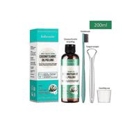 Oil Pulling Mouthwash for Natural Teeth Whitening, Coconut and Peppermint Oil for Fresh Breath & Happy Gums, Alcohol-Free