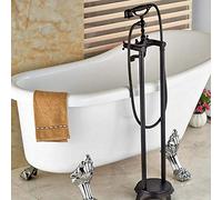 Oil Rubbed Bronze Bathroom Tub Faucet W/Hand Shower Sprayer Solid Brass Mixer Tap,