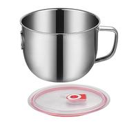 Oil Separator For Cooking - Stainless Steel, Gravy Strainer Fat Separator Efficient Oil Removal | Lid-Equipped Grease Separators Pour Spout Design, Kitchen Strainer Bowl For Food Prep, Meat Drippings