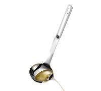 Oil Separator Spoon - Kitchen Grease Skimmer, Smooth Flow Ergonomic Handle, Rust Resistant Stainless Steel | Quick Fat Removal for Residential Kitchens Commercial Use Restaurants Cafes Catering
