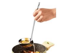 Oil Skimmer Spoon, Stainless Steel Fat Separator, 30x8.4cm/11.81x3.31 Inches Gravy Ladle, Grease Strainer, for Kitchen, Restaurant Professional Settings Without Bending or Breaking