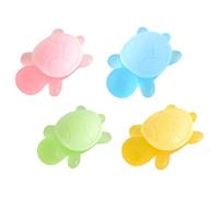 Oil Soap for Children, 4-Pack Turtle-Shaped Natural Bath Soap, Travel-Friendly Hand and Face Wash Solution for Kindergarten Kids, Toddler, Girls, and Boys