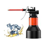 Oil Spout, Pump Oiler Can for Precise Lubrication, Straight Nozzle Dispenser with Easy Control, Tool Maintenance for, Small Machinery, Industrial Equipment, Electronics and Diy Projects, 6.3x3.35x3.03