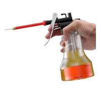 Oil Spout, Pump Oiler Can for Precise Lubrication, Straight Nozzle Dispenser with Easy Control, Tool Maintenance for, Small Machinery, Industrial Equipment, Electronics and Diy Projects, 6.3x3.35x3.03