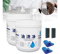 Oil Stain Cleaner Stain Removal Powder, Foam Rust Remover Kitchen All-Purpose Cleaning Powder, Soak To Clean Greasy Dirt, Kitchen All Purpose Rinse Cleaning Foam, Removes Stubborn Stains (2box)
