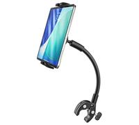 Oilcan Soporte Metálico Flexible Tablet para Silla de Ruedas, Carro Bebe, Bicicleta, Cintas de Correr, Carrito - Abrazadera Manillar Tubo Barra con Cuello de Cisne para Tablets & Móvils de 4-13"