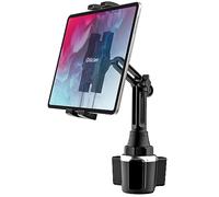 Oilcan Soporte Tablet Coche Portavasos, Sujeta Tablet Posavasos Automóvil Camión con Brazo Largo Ajustable [Súper Estable] para iPad Pro 12.9 Air Mini, Galaxy, Lenovo, iPhone 13 Pro MAX etc (4-13")