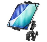 Oilcan Soporte Tablet Moto, Bici, Barco, Carrito Bebe - Brazo de Aluminio Ajustable, Soporte iPad Manillar Barra Tubo para Tablets & Móvils de 4-13", iPad Pro Air Mini/Galaxy Tab/Fire/iPhone
