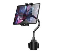 Oilcan Soporte Tablet Portavasos Coche Cuello Cisne, Sujeción Tablet Taza Coche con Brazo Largo Flexible para iPad Pro 12.9 Air Mini, iPhone, Galaxy Tab, Lenovo, Huawei Móviles y Tabletas 4-13"