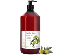 Oïléna AUTÉNTICO JABÓN DE CASTILLA ECOLÓGICO Aceite de Oliva Limpiador Manos Corporal Pelo Gel limpiador Facial Cocina Ropa Jabón Coche 1000 ml Jabon Castilla Líquido