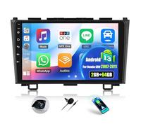 OiLiehu 2G+64G Android 13 2 DIN Carplay Android Auto para Honda CRV 2007-2011 Pantalla Radio Coche 9 Pulgadas con Mirror Link EQ Bluetooth SWC FM RDS WiFi GPS Camara Marcha Atras