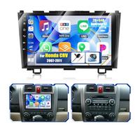 OiLiehu 2G+64G Radio Android 13 2 DIN Carplay Android Auto para Honda CRV 2007-2011 Pantalla Radio Coche 9 Pulgadas con WiFi/GPS/Bluetooth/FM RDS/Mirror Link/EQ/SWC/Cámara Trasera Coche
