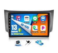OiLiehu 4+64G Android 13 Autoradio para Nissan Sylphy B17 Sentra 2012-2017 CarPlay Android Auto Radio Pantalla de 10.1 Pulgadas con Bluetooth FM RDS GPS WiFi SWC EQ Cámara Trasera Coche