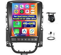 OiLiehu 4+64G Android 13 Autoradio para Opel Astra J/Buick Excelle XT GT 2006-2016 Carplay Android Auto Pantalla 9.7 Pulgadas con Mirror Link Bluetooth FM/RDS GPS WiFi SWC EQ Camara Marcha Atras