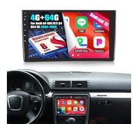 OiLiehu 4G+64G 8 Núcleos Qualcomm Snapdragon Android 15 Radio para Audi A4 (B6/B7) S4 RS4 8E 2000-2009 CarPlay Android Auto Pantalla Radio Coche 9 Pulgadas con Bluetooth FM RDS GPS WiFi SWC DSP/EQ