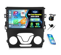 OiLiehu 6+128G 8 Core Android 13 Autoradio para Ford Fusion Mondeo 5 2013-2019 CarPlay Android Auto Pantalla Radio Coche 9 Pulgadas con Bluetooth GPS FM RDS WiFi SWC DSP/EQ Cámara Trasera Coche