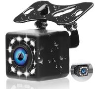 OiLiehu Cámara de visión Trasera para Automóvil con súper visión Nocturna IP68 Cámara Impermeable Gran Angular de 170 °12 LED Visión Nocturna Cámara Universal para Automóviles/Camiones/SUV/RV