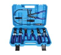 OiLiehu Juego de 9 Herramientas para Abrazaderas de Manguera, Pinzas de Apriete, Kit Completo con Almacenamiento para Tubos, Uso Profesional y Doméstico, Fácil Ajuste y Extracción
