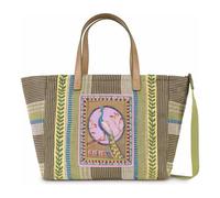 Oilily Stripes Bolsa de compras 28 cm verde