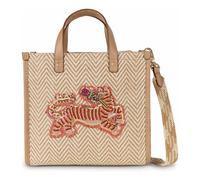 Oilily Zigzag Stripe Bolsa de compras 22 cm beige