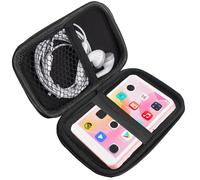 Oilsky Funda MP3 Player 4 Pulgadas,Soporte con mosquetón de Metal,para Organizar Grabadora de Voz, para Bluetooth MP3 / MP4 Player/Auriculares/iPod Touch (Negro)