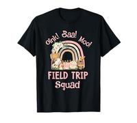 Oink Baa Moo Field Trip Squad Maestros Estudiantes Coincidencia Camiseta