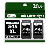 OINKWERE PG545XL Negro Cartuchos de Tinta Compatible para Canon 545 XL para Pixma MG2550 MG2550S TR4550 TS3350 TS3450 TS3150 TR4650 MX495 MX490 TS3351 TS3451 MG2555 (2-545XL Negros)