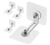 OioTuyi Juego de 4 pares de cierres antivuelcos para muebles, fijación a la pared, correas para muebles antiinclinación, anclaje de pared para armario, estantería, cómoda, seguridad para bebés y