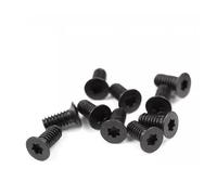 oipwtfbq 100 Uds M3 M4 M5 M6 Longitud 4-40mm GB2673 Negro 304 Acero Inoxidable Cabeza avellanada Tornillo Torx Tornillos de máquina de Seis lóbulos Planos (Size : M3X5 100PCS)