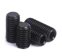 oipwtfbq 50/100 Uds DIN913 GB77 M3 M4 M5 M6 M8 M10 Longitud 2-30mm12.9 Grado Rosca Tornillos prisioneros Punta Plana Hexagonal Juego de Tornillos sin Cabeza (Size : M3X4 100PCS)