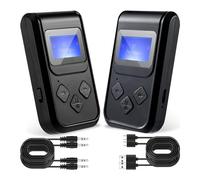 Oiqippnbv 2 adaptadores de audio Bluetooth 4 en 1 en vuelo de baja latencia para sistema estéreo de coche, fácil de usar