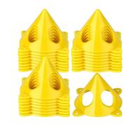 Oiqippnbv 24 soportes piramidales para pintores, mini trípodes, resistentes al viento, barrera de rodillo, letreros para limpiar pintura al óleo, fácil de instalar