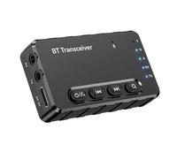 Oiqippnbv Adaptador de audio inalámbrico Bluetooth 5.2, receptor transmisor sin pérdidas, adaptador Bluetooth conectado al adaptador de audio del coche, uso con cualquier conector de 3.5 mm en avión