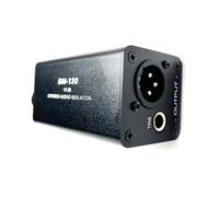 Oiqippnbv Aislador de audio, reducción de ruido, elimina el ruido actual, caja de conexión a tierra DI, mezclador XLR 6.5, aislador de audio, estéreo 130, fácil de instalar, fácil de usar